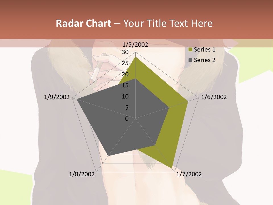 A Man In A Fur Coat With His Hands On His Chest PowerPoint Template