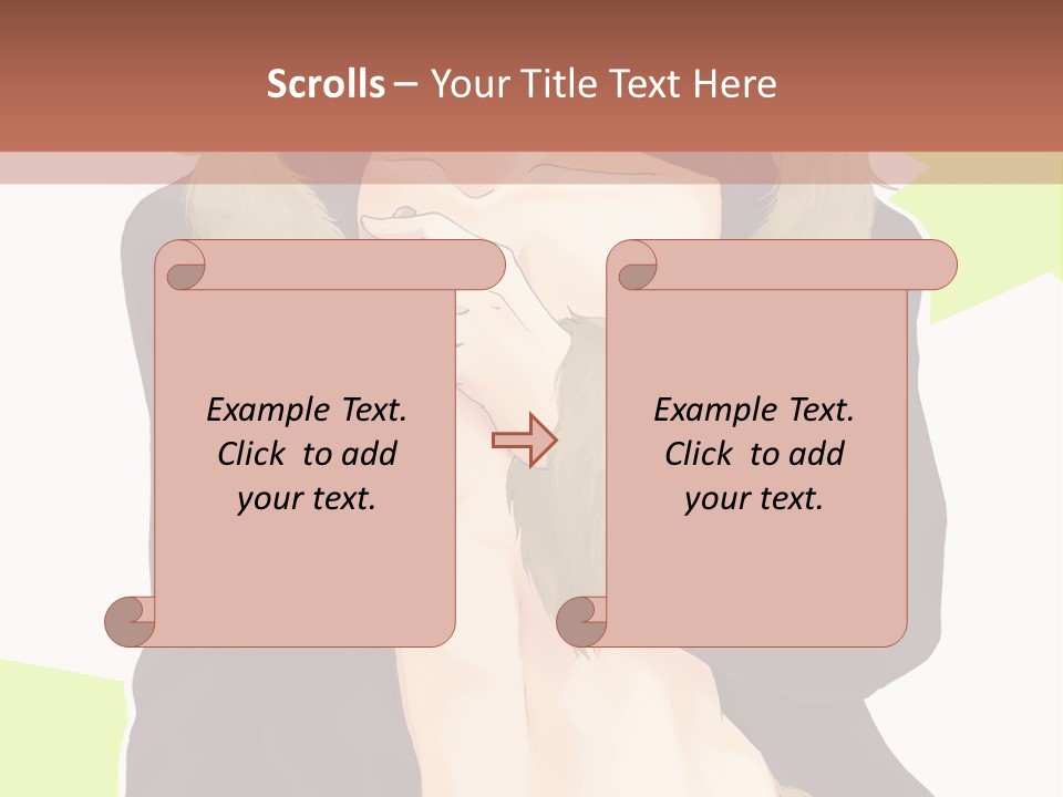 A Man In A Fur Coat With His Hands On His Chest PowerPoint Template