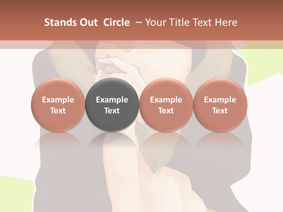 A Man In A Fur Coat With His Hands On His Chest PowerPoint Template