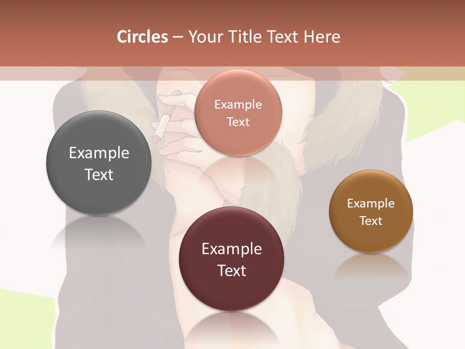 A Man In A Fur Coat With His Hands On His Chest PowerPoint Template