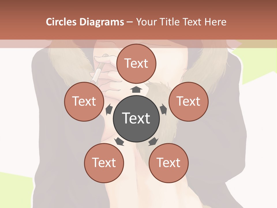 A Man In A Fur Coat With His Hands On His Chest PowerPoint Template