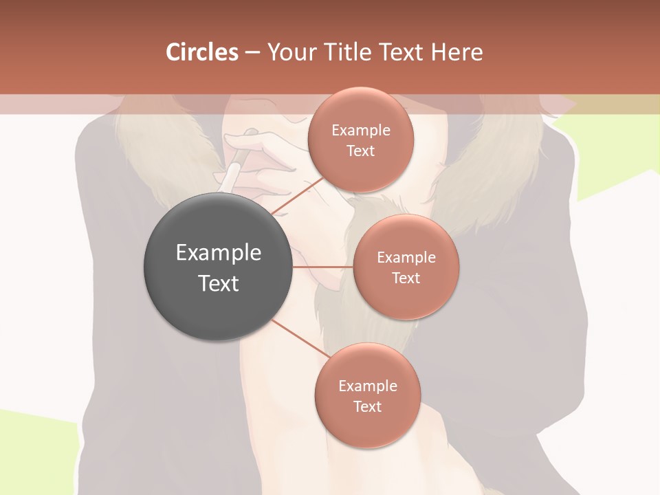 A Man In A Fur Coat With His Hands On His Chest PowerPoint Template
