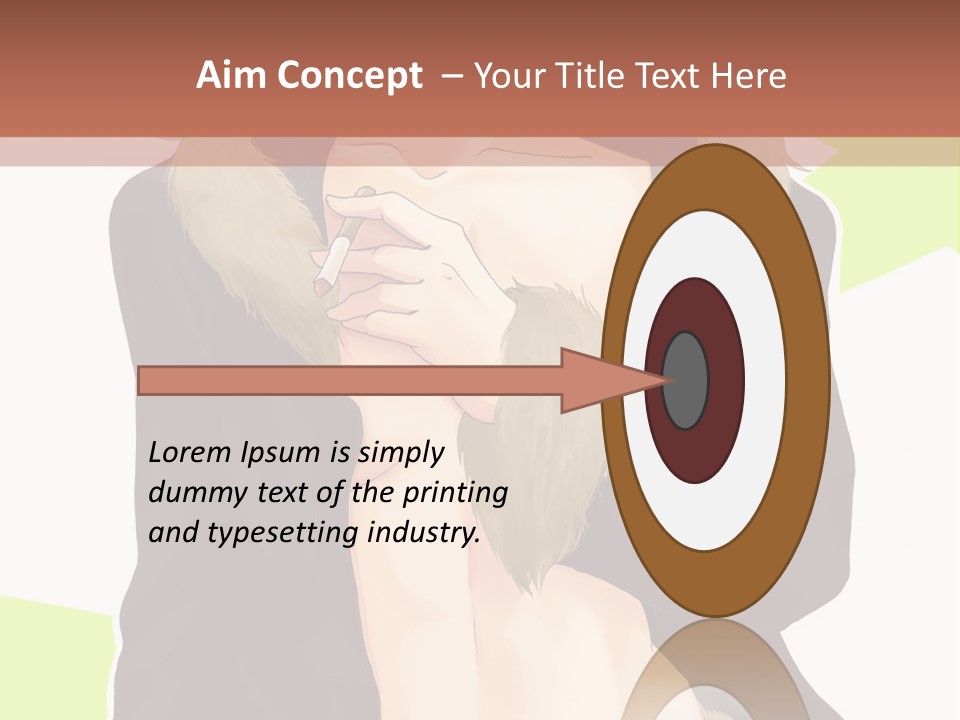 A Man In A Fur Coat With His Hands On His Chest PowerPoint Template