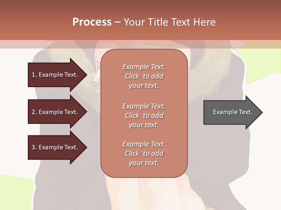 A Man In A Fur Coat With His Hands On His Chest PowerPoint Template