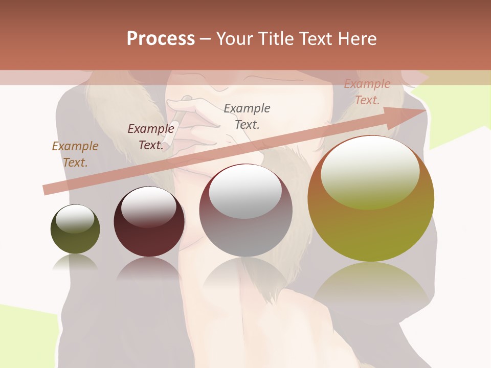 A Man In A Fur Coat With His Hands On His Chest PowerPoint Template