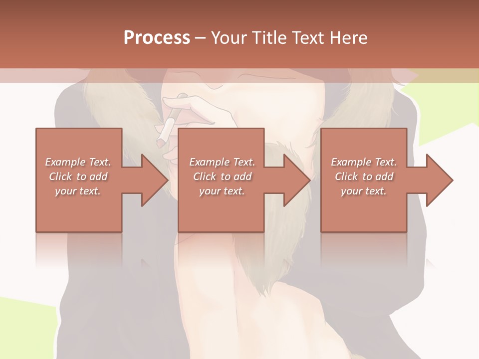 A Man In A Fur Coat With His Hands On His Chest PowerPoint Template