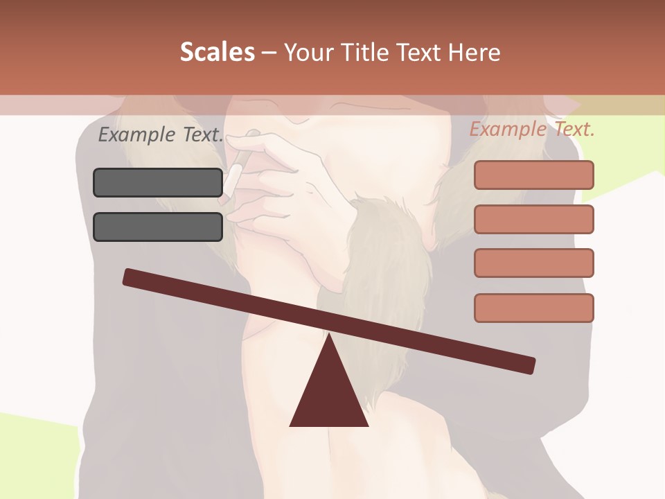 A Man In A Fur Coat With His Hands On His Chest PowerPoint Template