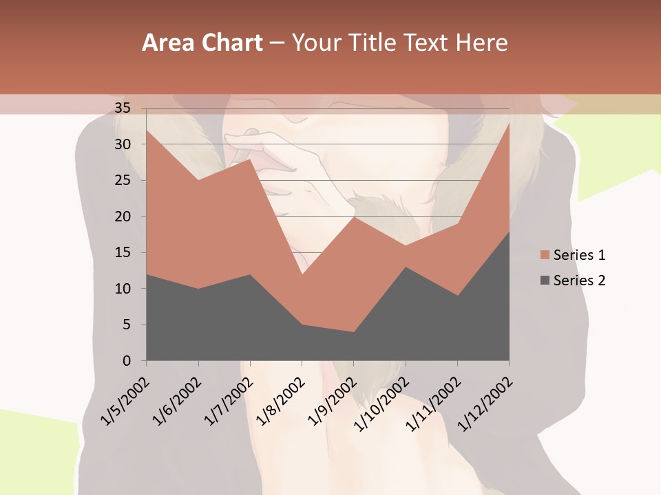 A Man In A Fur Coat With His Hands On His Chest PowerPoint Template