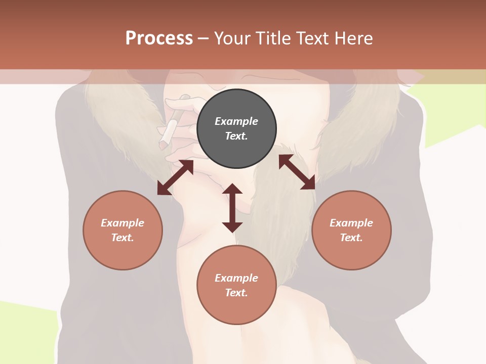 A Man In A Fur Coat With His Hands On His Chest PowerPoint Template