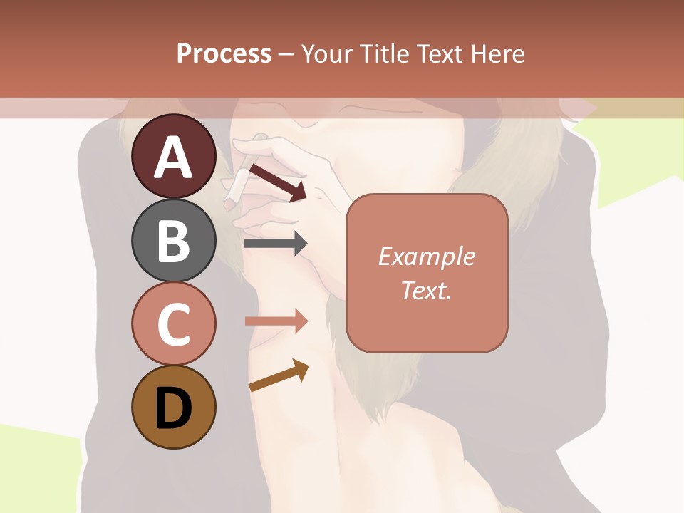 A Man In A Fur Coat With His Hands On His Chest PowerPoint Template