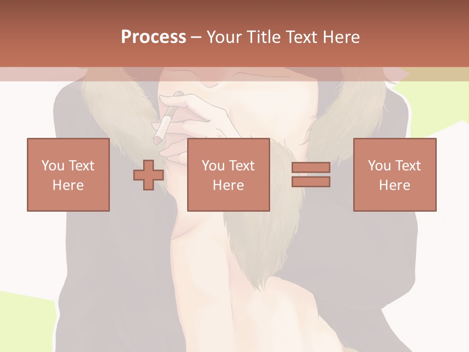 A Man In A Fur Coat With His Hands On His Chest PowerPoint Template