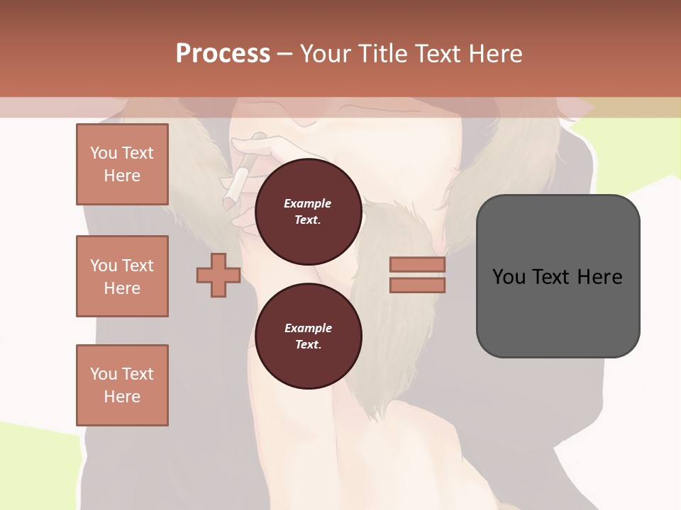 A Man In A Fur Coat With His Hands On His Chest PowerPoint Template