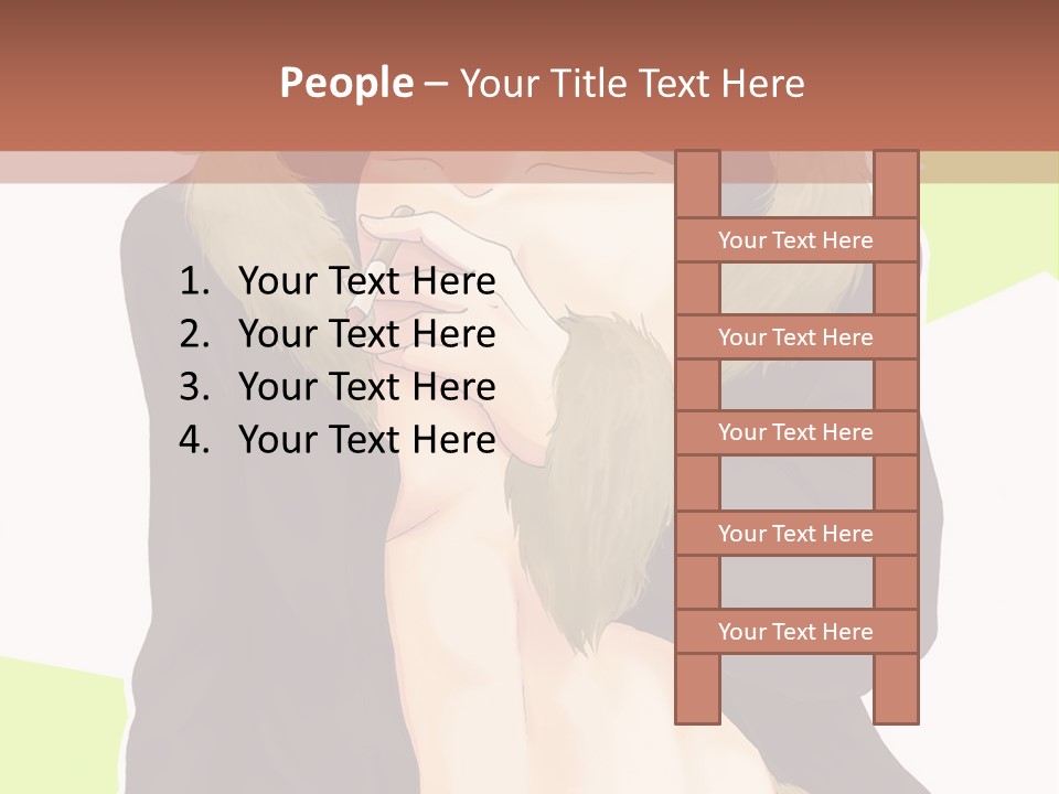 A Man In A Fur Coat With His Hands On His Chest PowerPoint Template