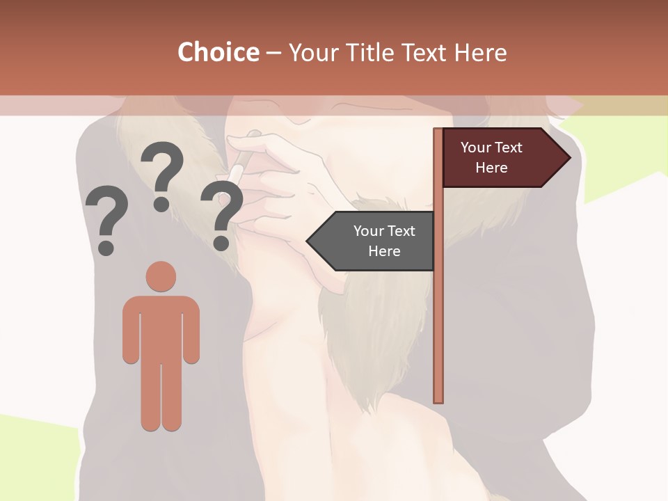 A Man In A Fur Coat With His Hands On His Chest PowerPoint Template