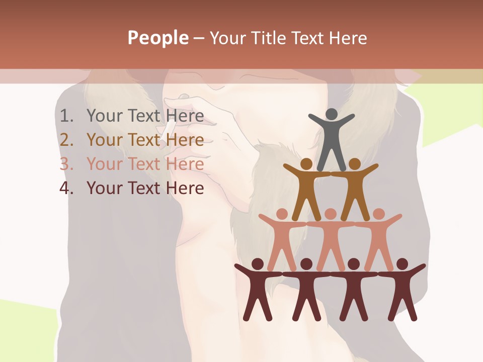 A Man In A Fur Coat With His Hands On His Chest PowerPoint Template