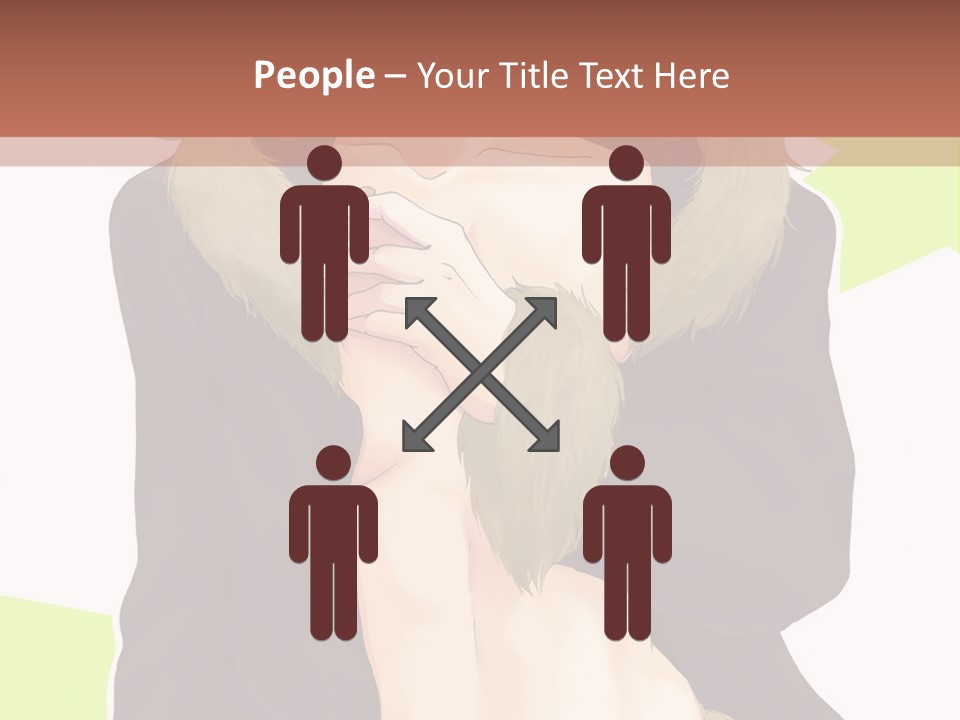 A Man In A Fur Coat With His Hands On His Chest PowerPoint Template