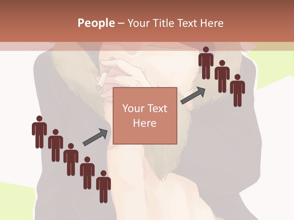 A Man In A Fur Coat With His Hands On His Chest PowerPoint Template