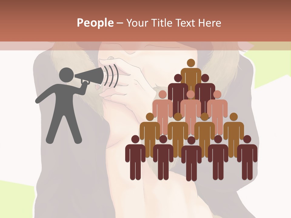 A Man In A Fur Coat With His Hands On His Chest PowerPoint Template