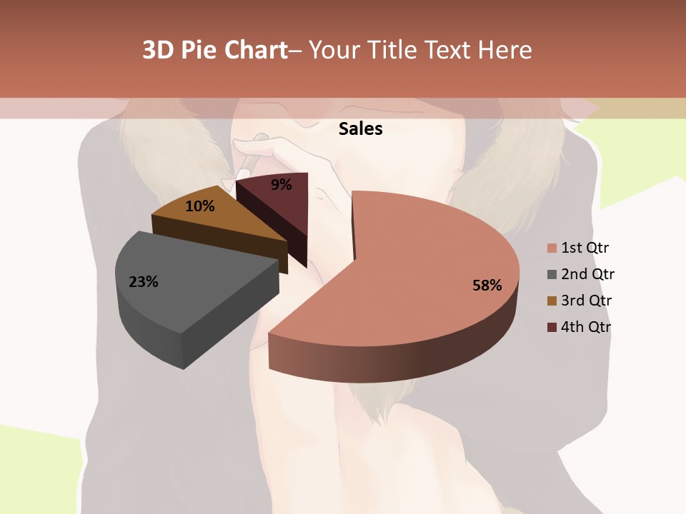 A Man In A Fur Coat With His Hands On His Chest PowerPoint Template