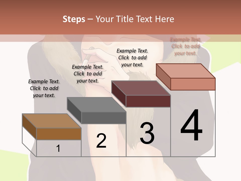 A Man In A Fur Coat With His Hands On His Chest PowerPoint Template