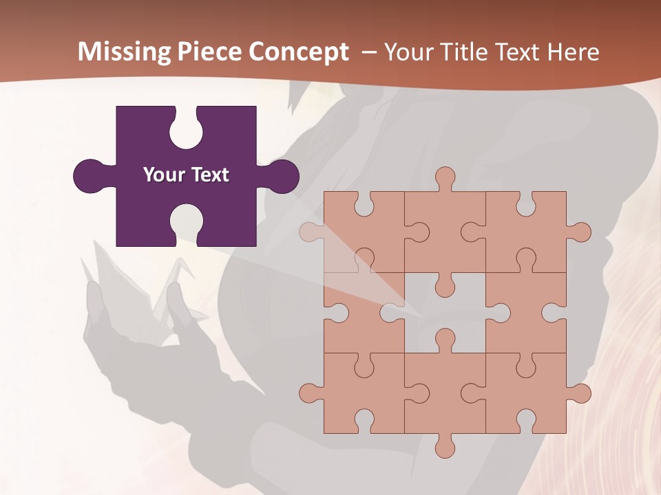 A Woman With Purple Hair Standing In Front Of A Red Background PowerPoint Template