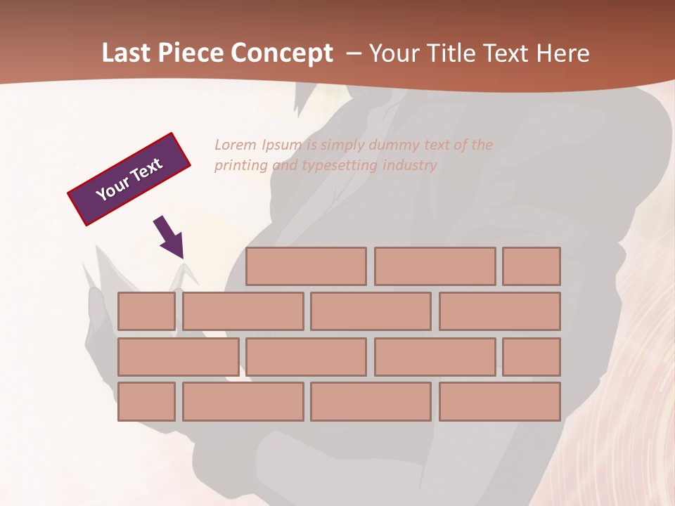 A Woman With Purple Hair Standing In Front Of A Red Background PowerPoint Template