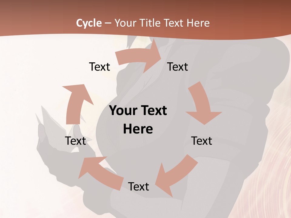 A Woman With Purple Hair Standing In Front Of A Red Background PowerPoint Template