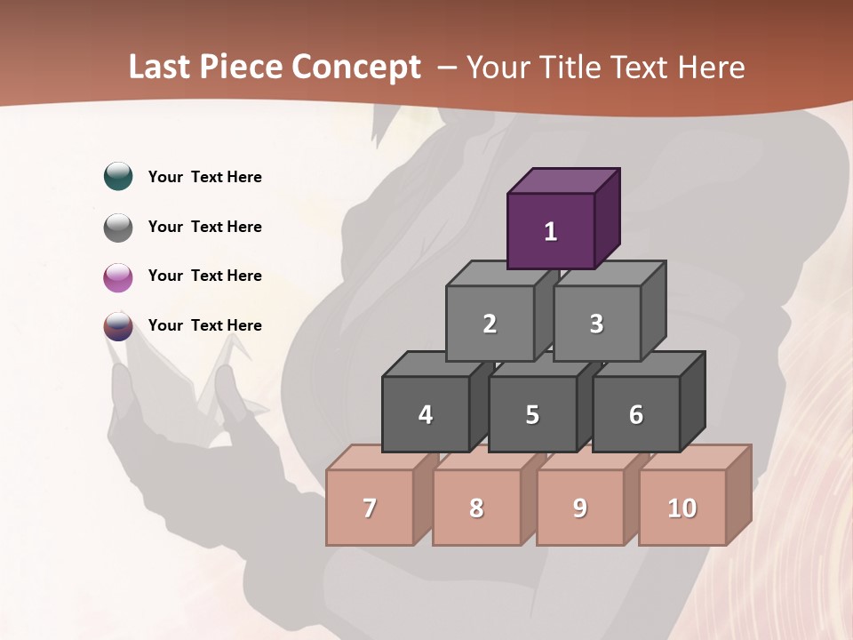 A Woman With Purple Hair Standing In Front Of A Red Background PowerPoint Template