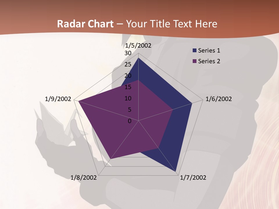A Woman With Purple Hair Standing In Front Of A Red Background PowerPoint Template