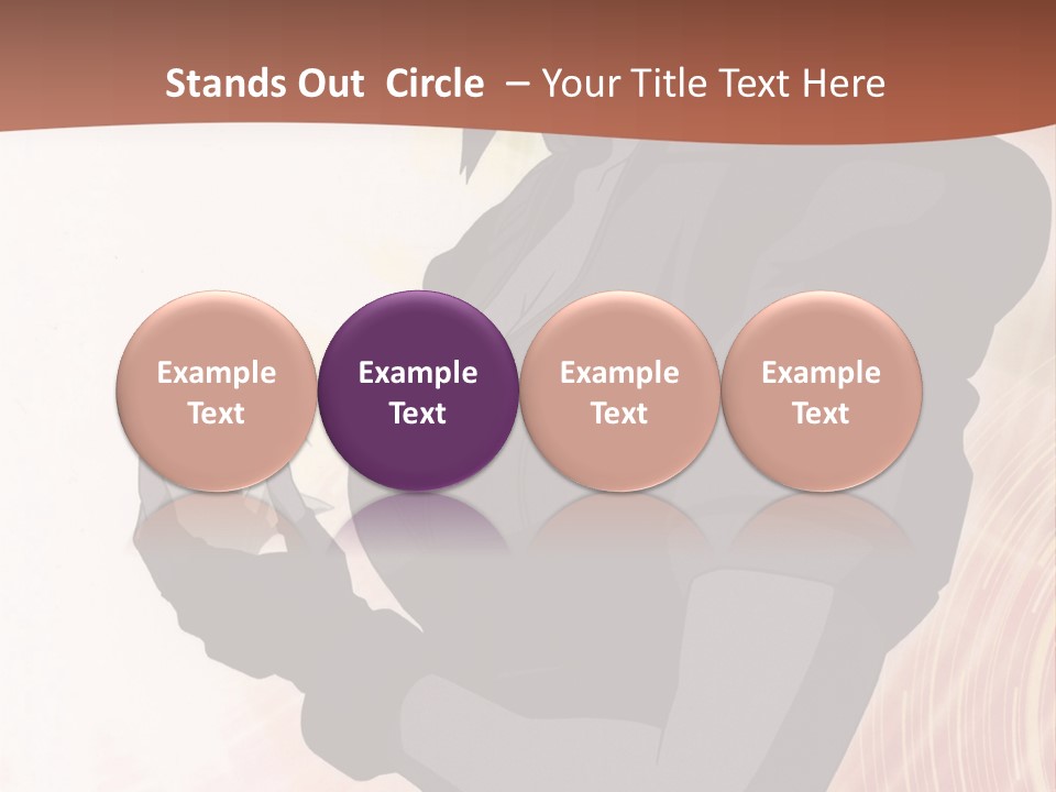 A Woman With Purple Hair Standing In Front Of A Red Background PowerPoint Template