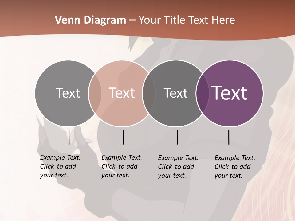 A Woman With Purple Hair Standing In Front Of A Red Background PowerPoint Template