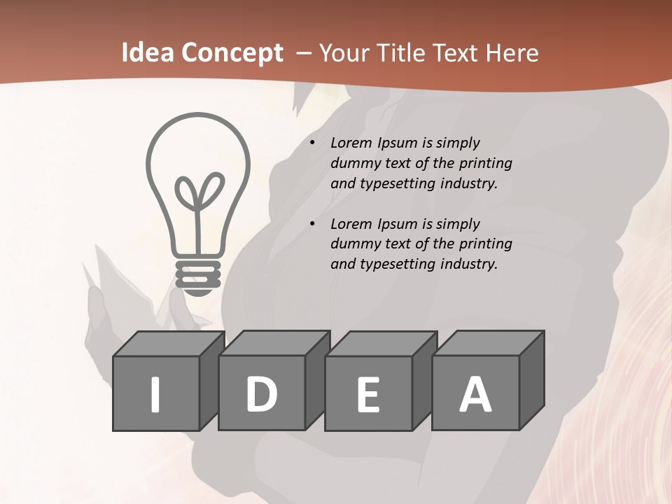 A Woman With Purple Hair Standing In Front Of A Red Background PowerPoint Template