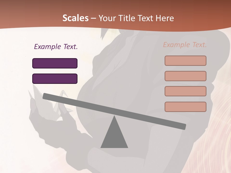 A Woman With Purple Hair Standing In Front Of A Red Background PowerPoint Template