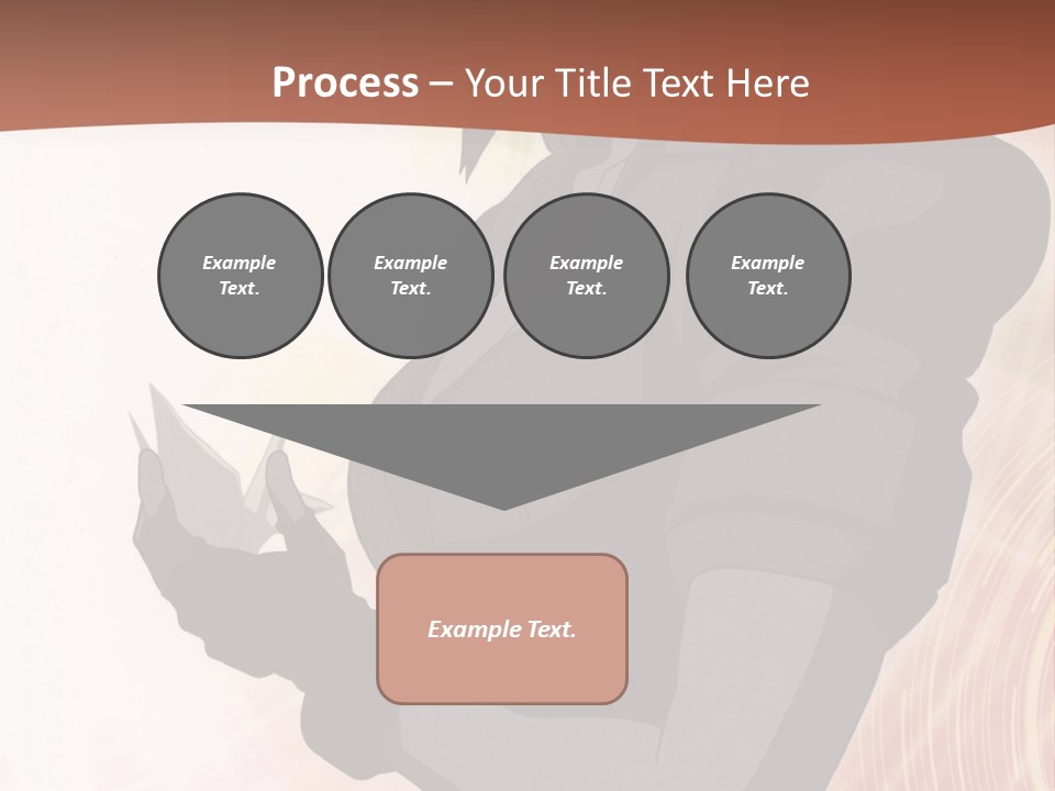 A Woman With Purple Hair Standing In Front Of A Red Background PowerPoint Template