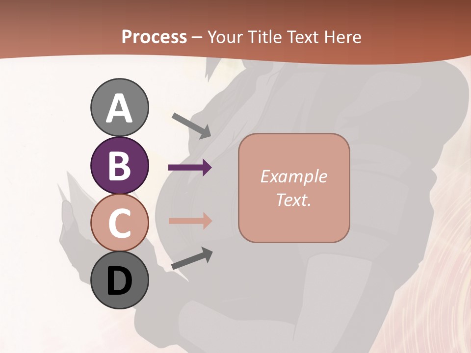 A Woman With Purple Hair Standing In Front Of A Red Background PowerPoint Template