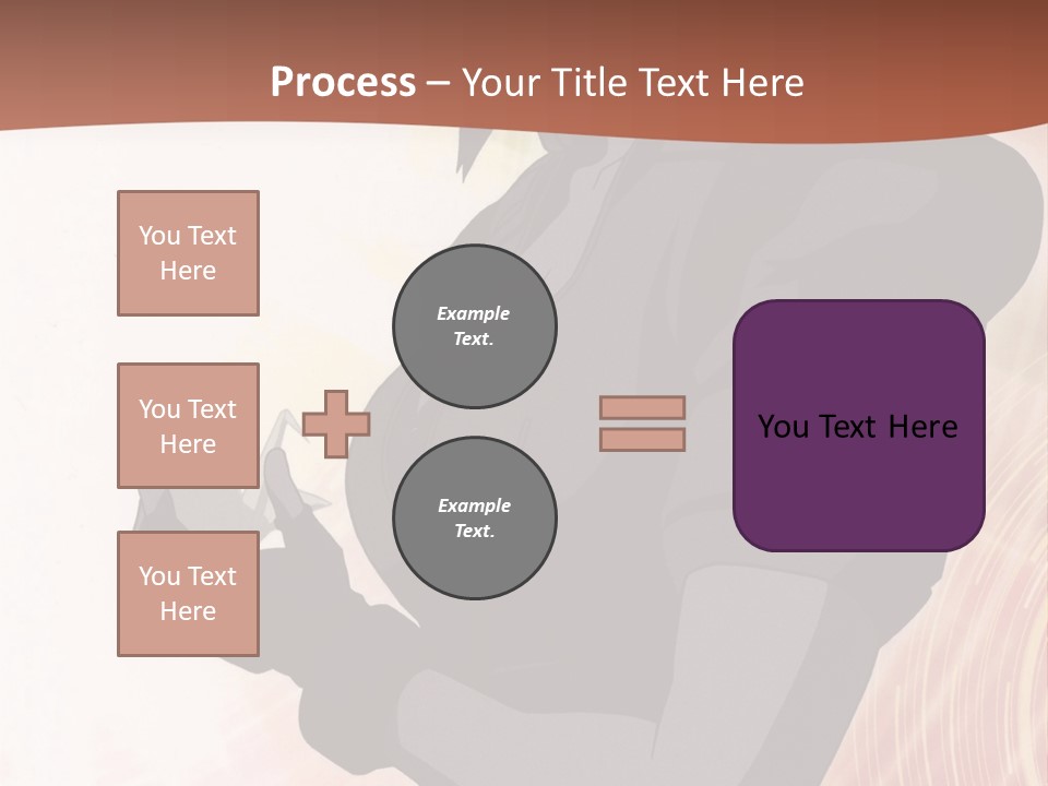 A Woman With Purple Hair Standing In Front Of A Red Background PowerPoint Template