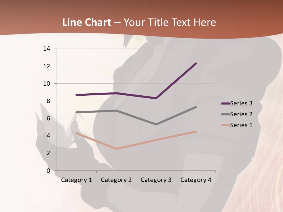 A Woman With Purple Hair Standing In Front Of A Red Background PowerPoint Template