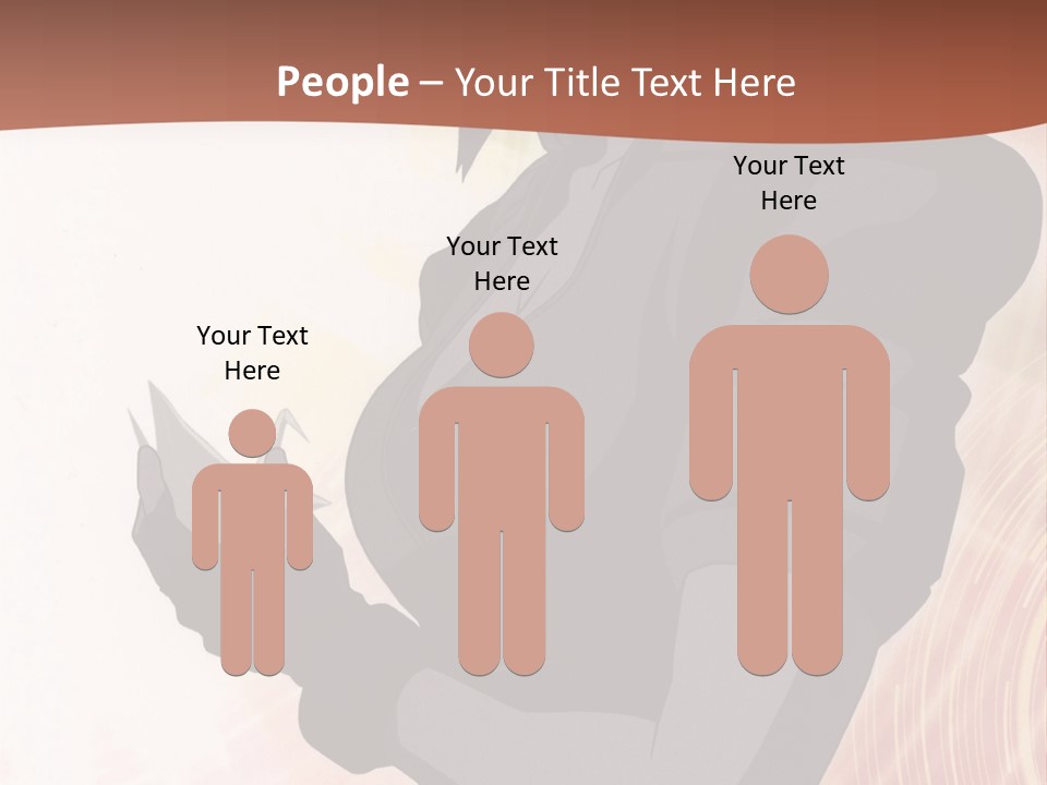 A Woman With Purple Hair Standing In Front Of A Red Background PowerPoint Template