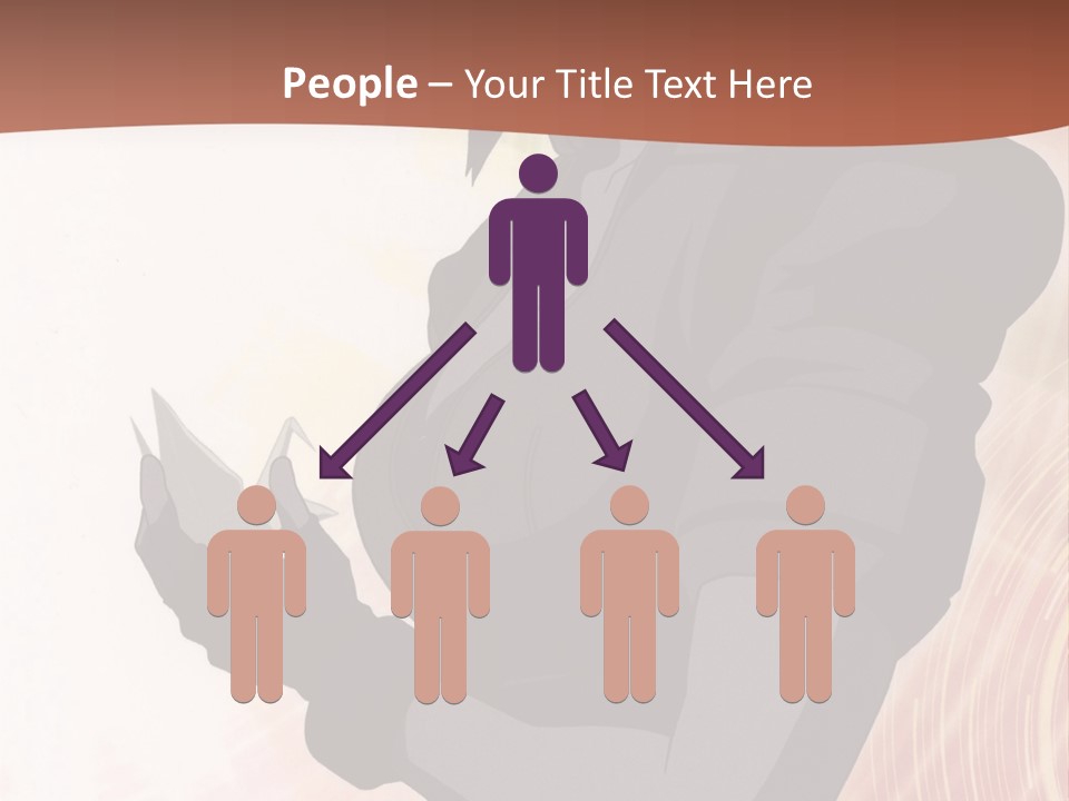 A Woman With Purple Hair Standing In Front Of A Red Background PowerPoint Template