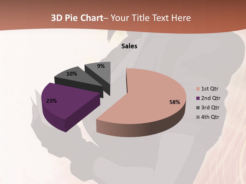 A Woman With Purple Hair Standing In Front Of A Red Background PowerPoint Template
