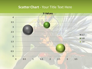 A Couple Of Anime Characters With A Green Background PowerPoint Template