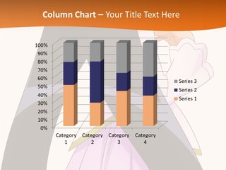 A Woman With Long Black Hair Is Standing In Front Of An Orange Background PowerPoint Template