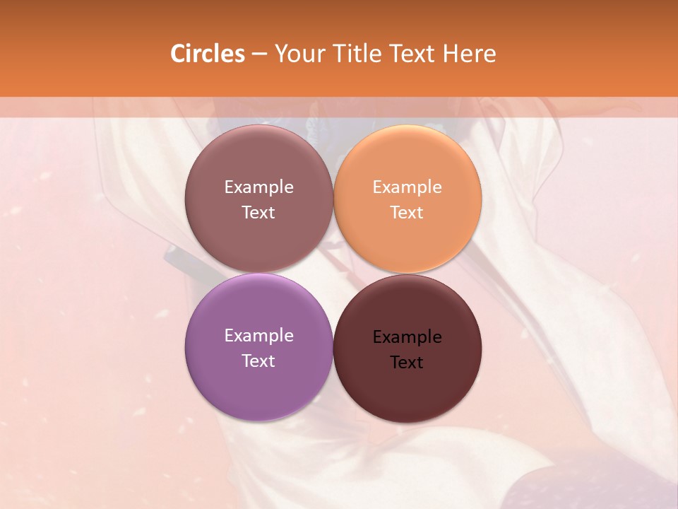 A Woman In A Kimono Holding A Sword PowerPoint Template