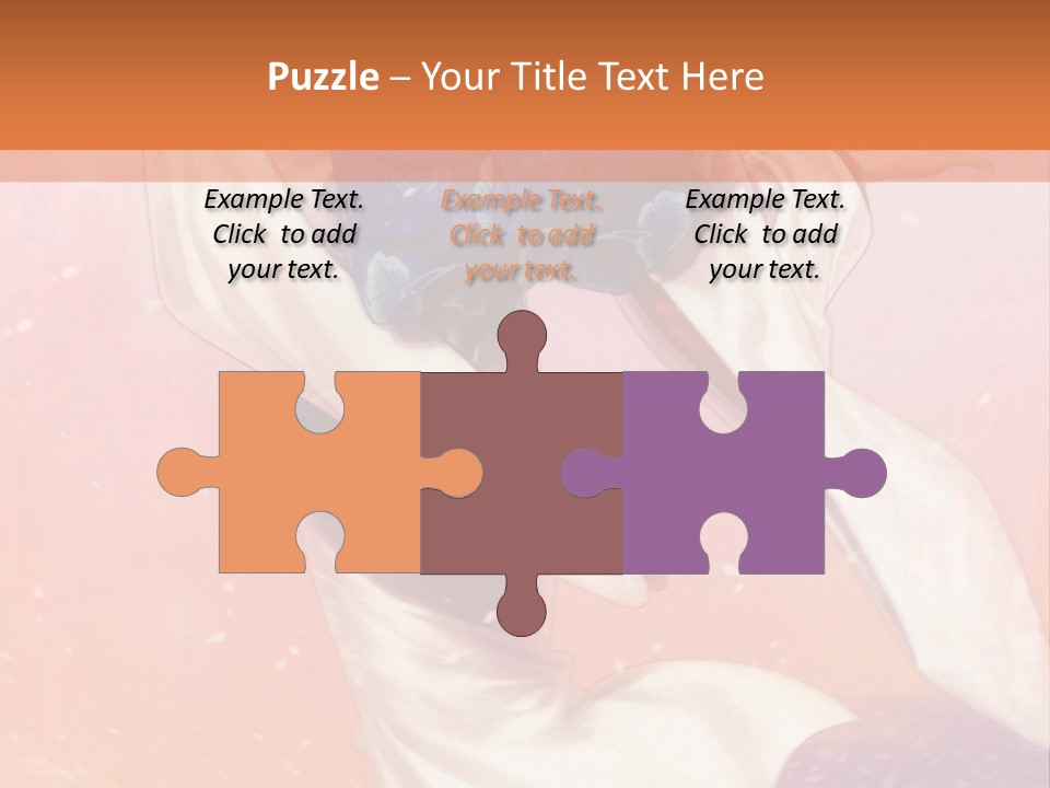 A Woman In A Kimono Holding A Sword PowerPoint Template