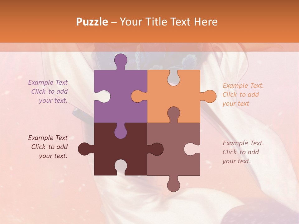 A Woman In A Kimono Holding A Sword PowerPoint Template