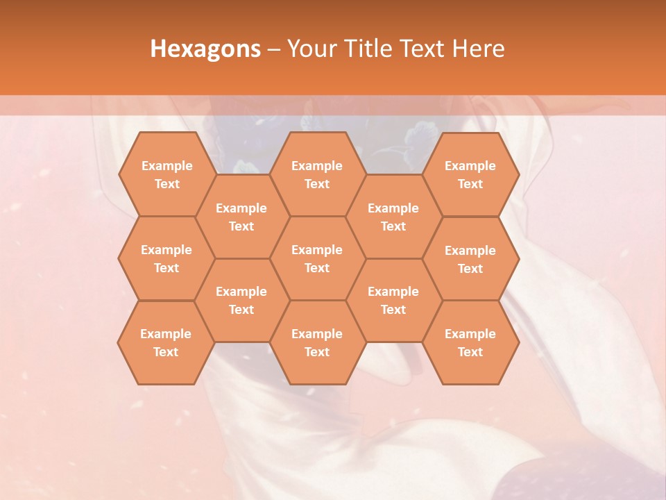 A Woman In A Kimono Holding A Sword PowerPoint Template