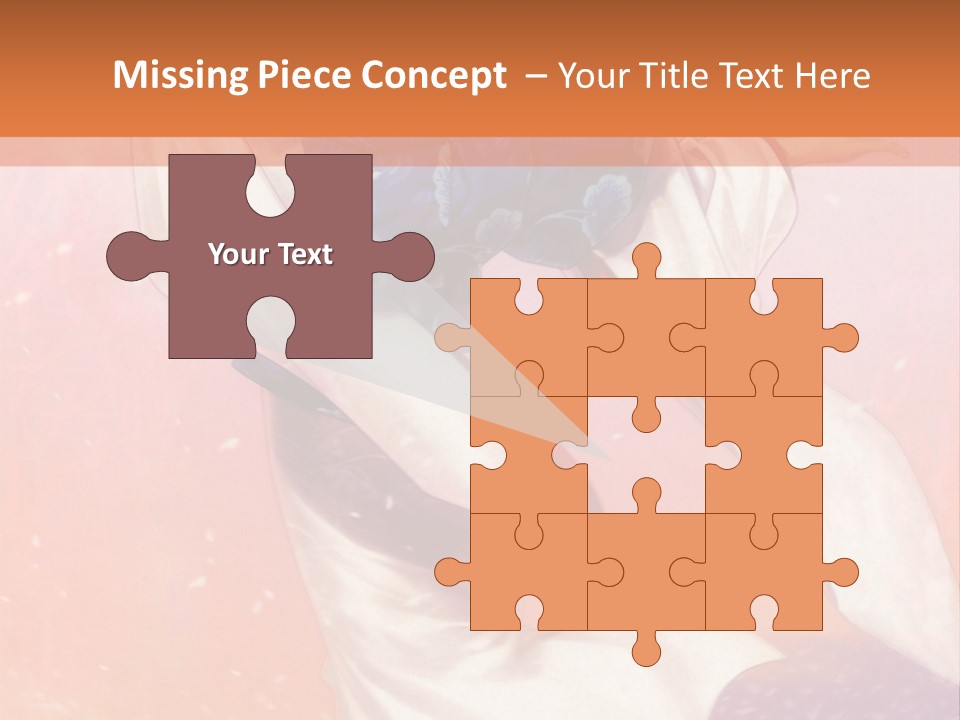 A Woman In A Kimono Holding A Sword PowerPoint Template