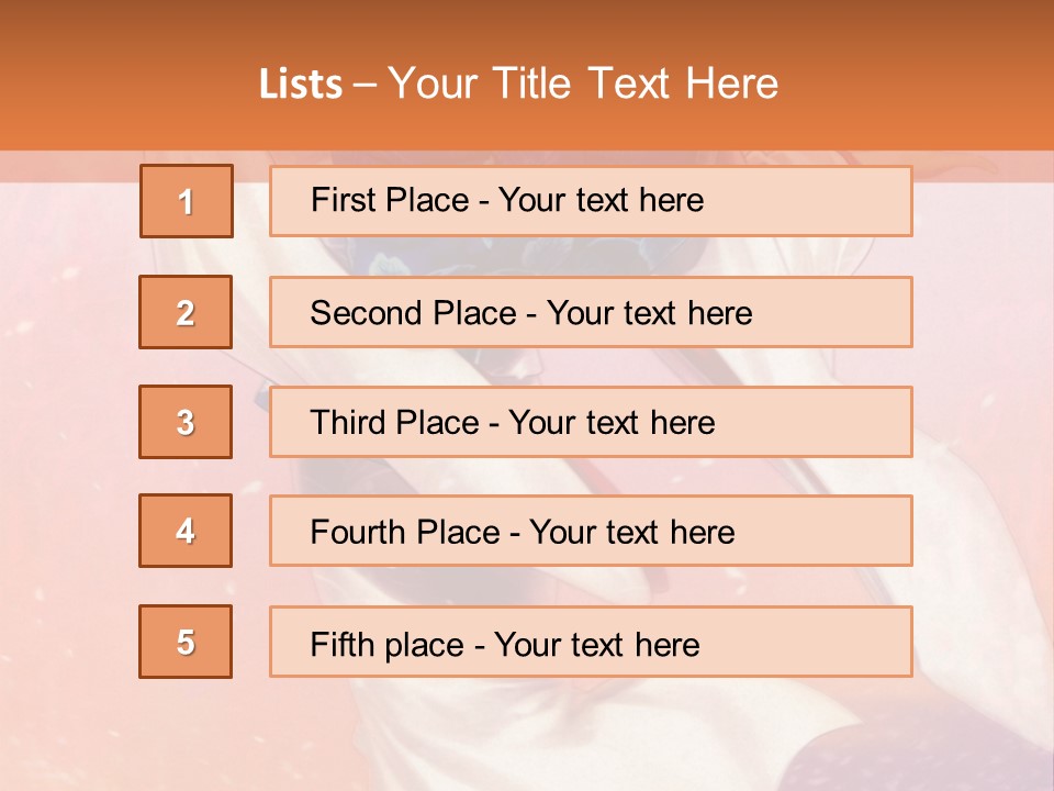 A Woman In A Kimono Holding A Sword PowerPoint Template