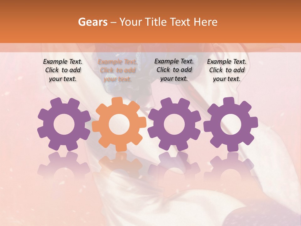 A Woman In A Kimono Holding A Sword PowerPoint Template