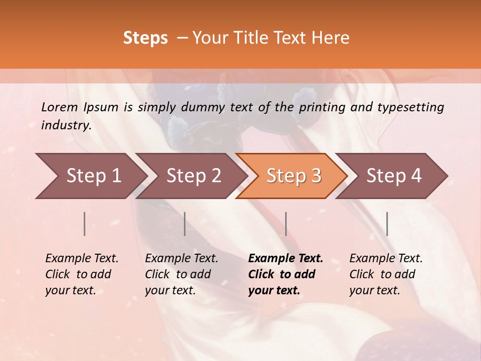 A Woman In A Kimono Holding A Sword PowerPoint Template